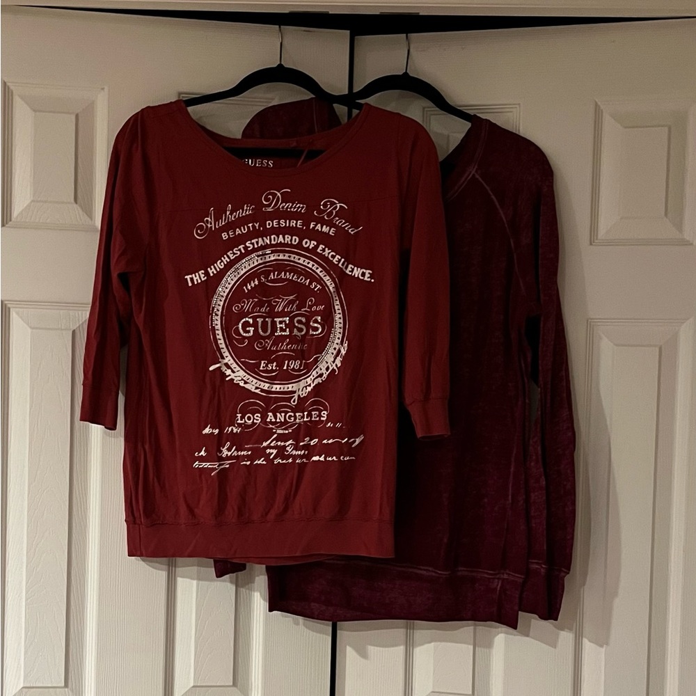 SOLD SOLD Two womens XL shirts.